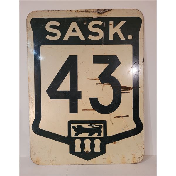 SASK 43 sign