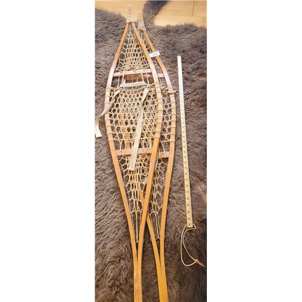 Traditional Ojibwe snowshoes