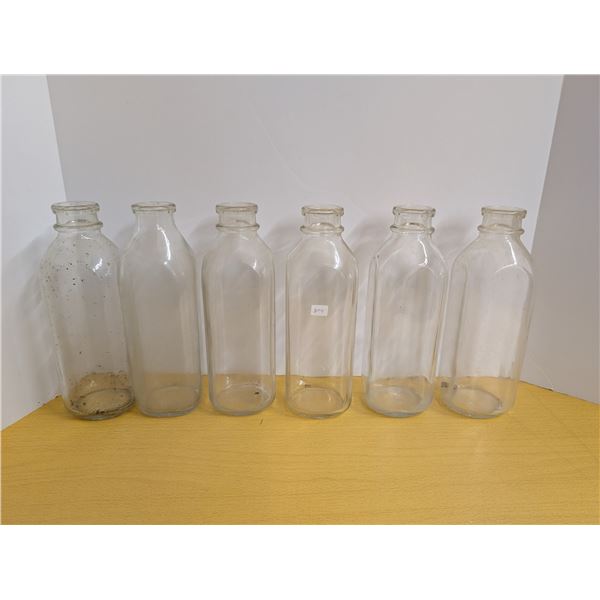 box of Old Milk Bottles