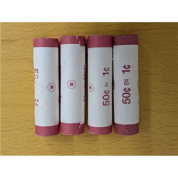 RCM Mint 1 Cent Rolls Canadian 2004 (4)