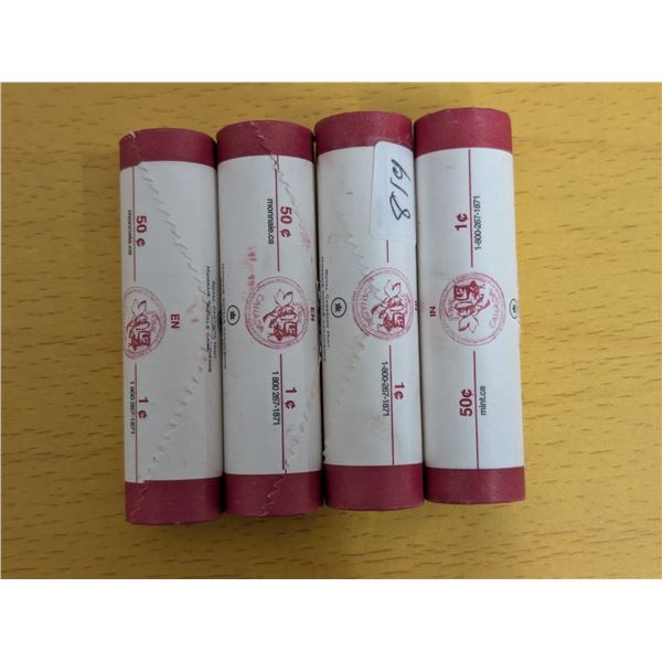 RCM Mint 1 Cent Rolls Canadian 2005 (4)