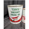 Image 3 : Texaco Air Craft Engine Oil Can (Empty) Premium Aeroshell Oil (full) and Havoline Supreme Can (Empty