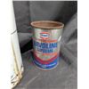 Image 7 : Texaco Air Craft Engine Oil Can (Empty) Premium Aeroshell Oil (full) and Havoline Supreme Can (Empty