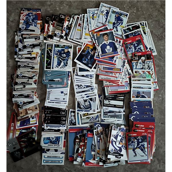 Toronto Maple Leafs lot of 200ish hockey cards. Mixed Brands. Mixed Years. Duplicates.