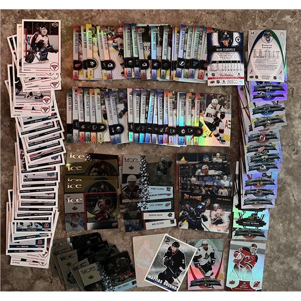 Lot of Tim Hortons hockey card lot from 2022-23 with misc McDonalds hockey cards.