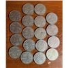 Image 1 : Lot of 18 Canadian nickels from 1920s.