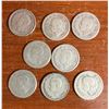 Image 2 : Lot of 8 well worn Canadian dimes from late 1930s. George VI.