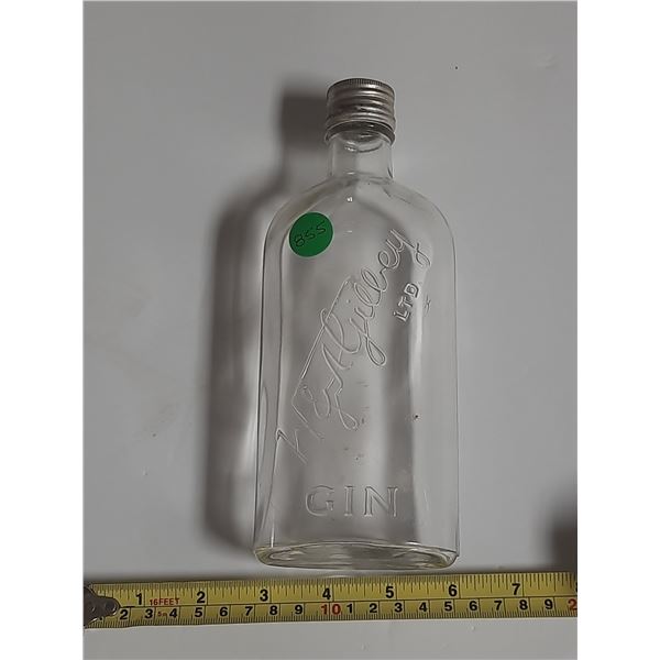 Vintage W & A Gilbey Gin 13oz bottle with cap