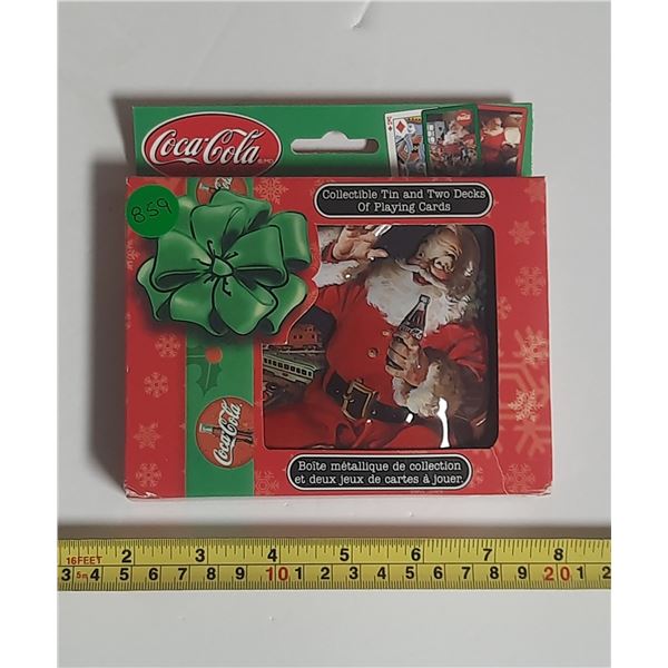 Coca-Cola Collector Tin and Playing Card set - Unopened