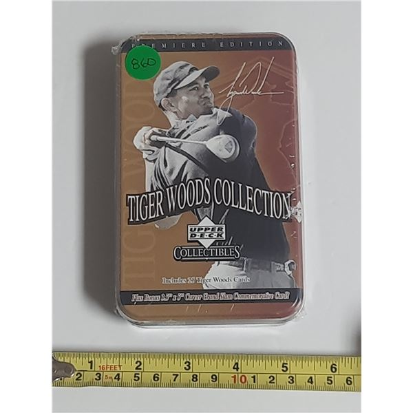 Upper Deck Tiger Woods Tin Collection - Includes 25 cards & Commerative Card- Unopened