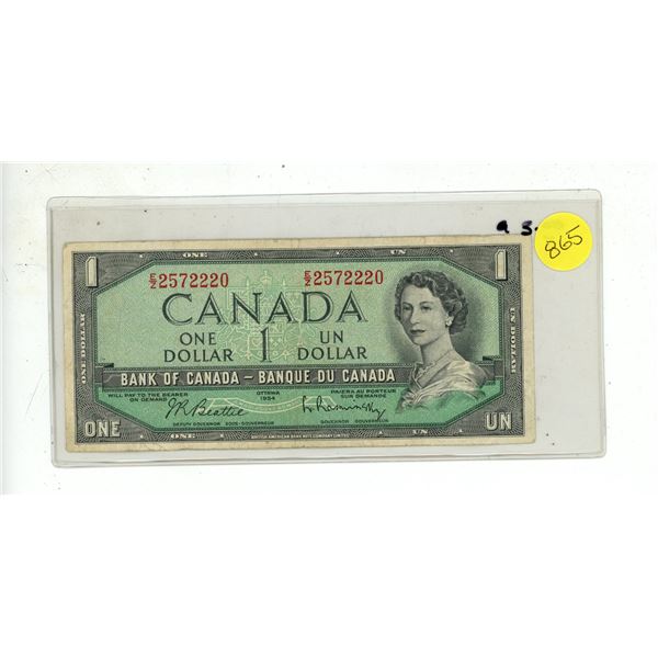 One - 1954 Issue One Dollar Bill
