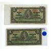 Image 1 : Two - 1937 Issue One Dollar Bill
