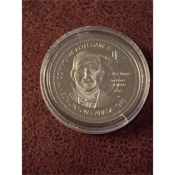 1978 Edmonton Common Wealth Games Token - Russell Mockridge