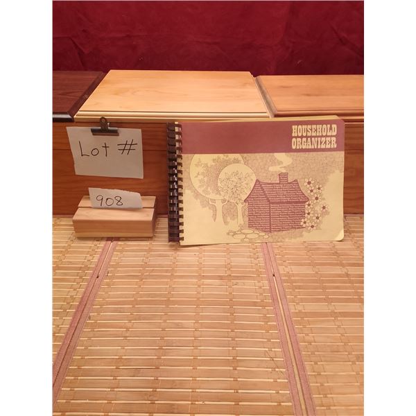 Lot # 908 VINTAGE 1970s REGAL CANADA HOUSEHOLD ORGANIZER Iconic groovy tree & cottage artwork, bold 