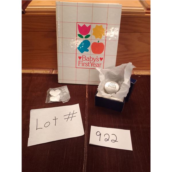 Lot # 922 New Baby Milestone Trio – - “Baby’s First Year” memory