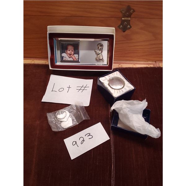 Lot # 923 Sweet Baby Keepsake Duo – New in Box! - Pewter “My First Tooth”