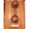 Image 1 : Antique Late 19th Century Wooden “One-Pound” Gym Dumbbell – Rare Light We