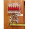 Image 1 : Lot # 933 "Happy Anniversary" 25th – 6 Spoons & Ornament – New in Box New, unused 