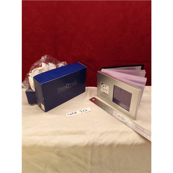 Lot # 942 Vintage wedding Photo Frame.  photo album in original box - NOS (New Old Stock), unused co