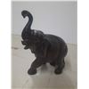 Image 3 : Hand Carved Wooden Elephant Statue with its Trunk Raised from Bali.