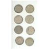 Image 1 : (1) 1963, (5) 1964, (1) 1953, (1) 1965 Canada Silver 10 Cents Coin.