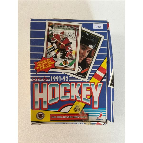 1991-92 OPC Hockey Card Box - 36 Wax Packs