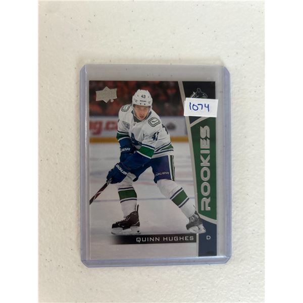 Quinn Hughes - Rookie Card