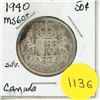 Image 1 : 1940 Canada Silver 50 Cents Coin.