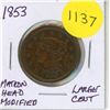 Image 1 : 1853 Matron Head Modified Large Cent.