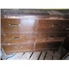 Image 2 : 2 vintage matching chest of drawers - 4 drawer is 44"H, 6 drawer is 34"H