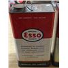Image 3 : 2 Esso gear oil tins- 1 is half full