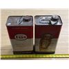 Image 4 : 2 Esso gear oil tins- 1 is half full