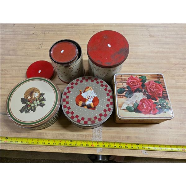 Lot of various tins