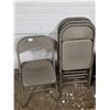 Image 1 : 4 metal folding chairs- 30"H