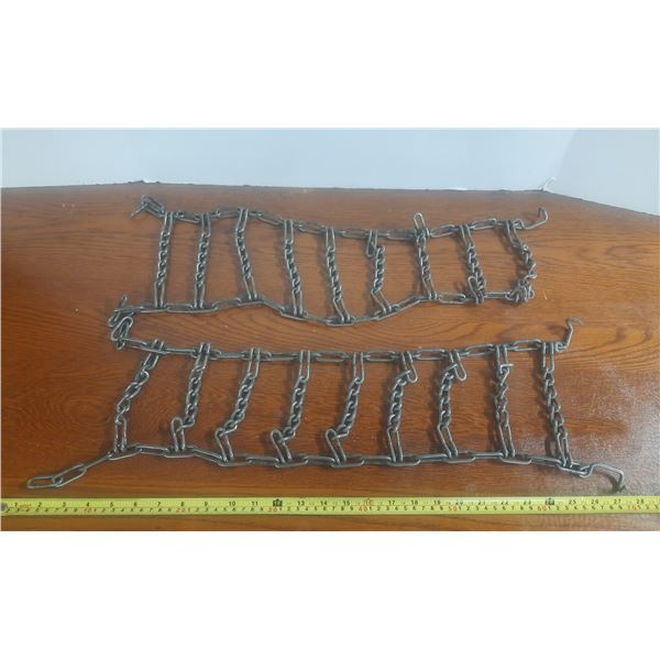 Two snow blower Tire Chains.
