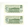 Image 4 : (3) 1967  Canada One Dollar and (2) 1973 Canada  One Dollars.