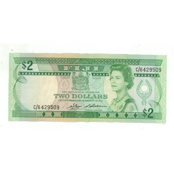 Fiji Two Dollar Banknote.