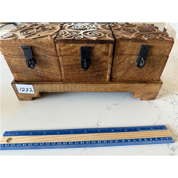 wooden desk ornament