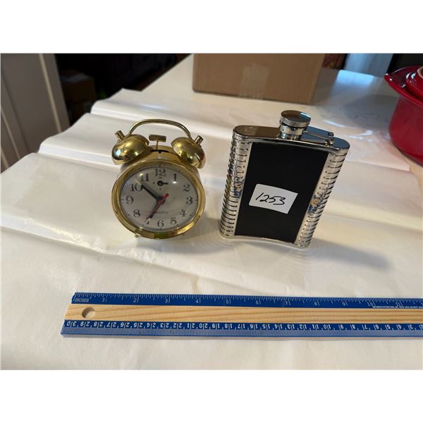 1253 clock and flask