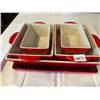 Image 1 : 1259 red serving set 6 pieces