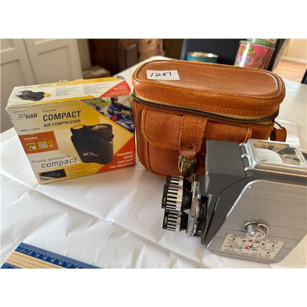 1281 movie camera/air comp.