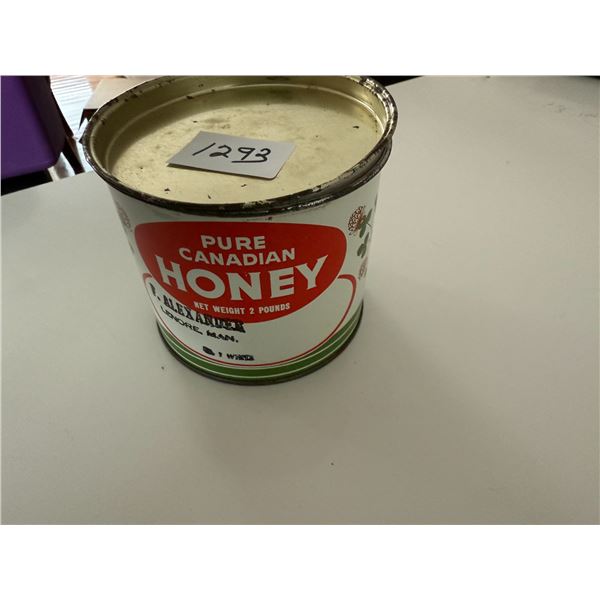 1293 canadian honey tin