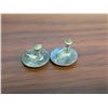 Image 2 : Pair of Vintage Sterling Steel Earrings Marked