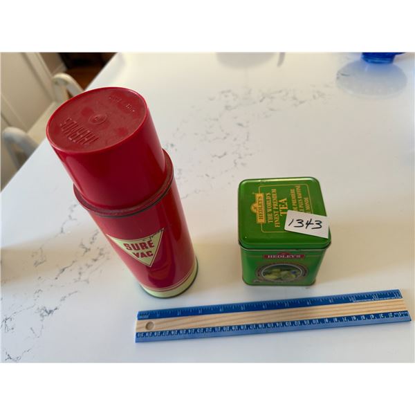 1343 tin and thermos