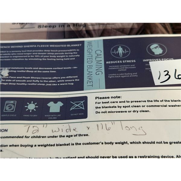 1366 weighted blanket