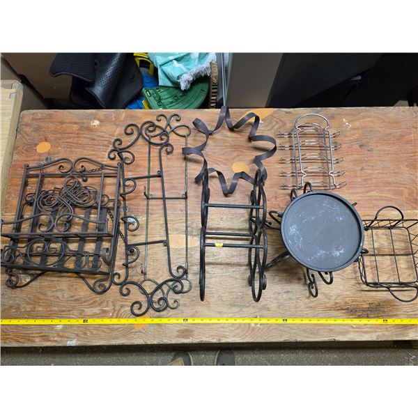 Lot of metal racking for plants or spices