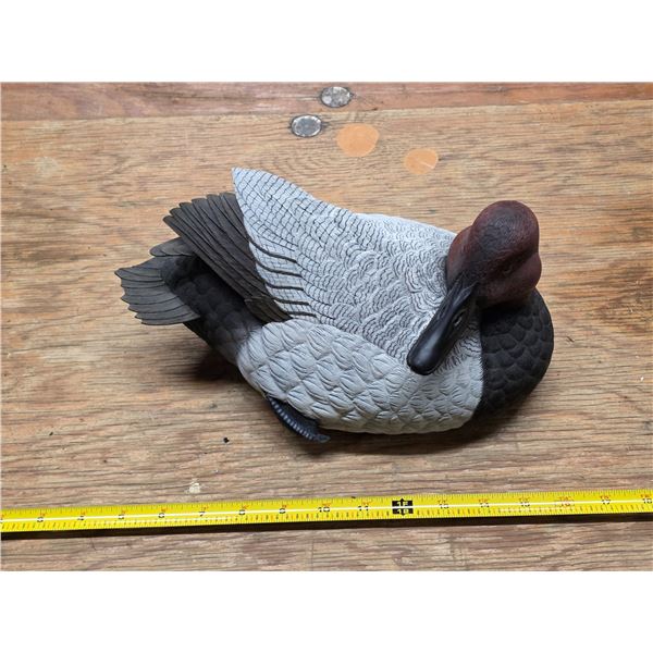 Wooden duck decoy statue limited edition 5 of 2005- damaged