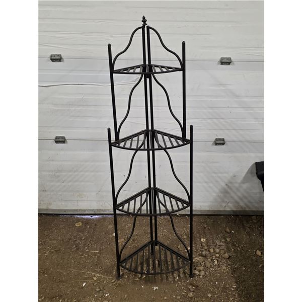 Corner metal plant stand- 65"H