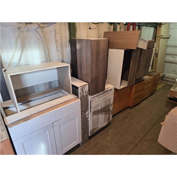 Lot of various cupboards and drawers