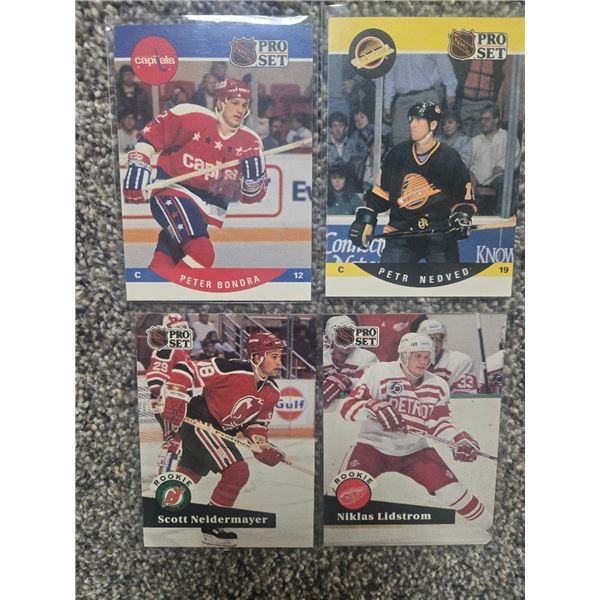 NHL Rookie Xmas Hockey Card Lot (4 cards).